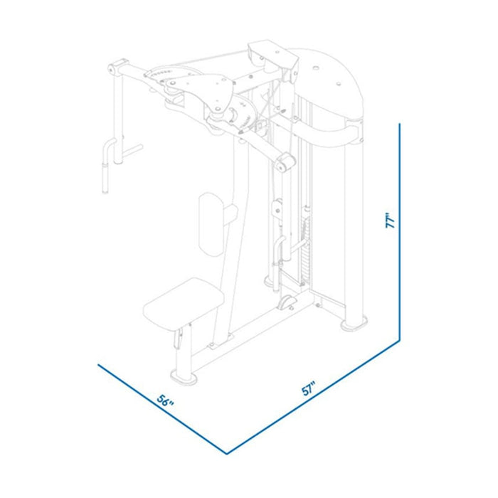 BodyKore Isolation Series Pec Deck Rear Fly GR633